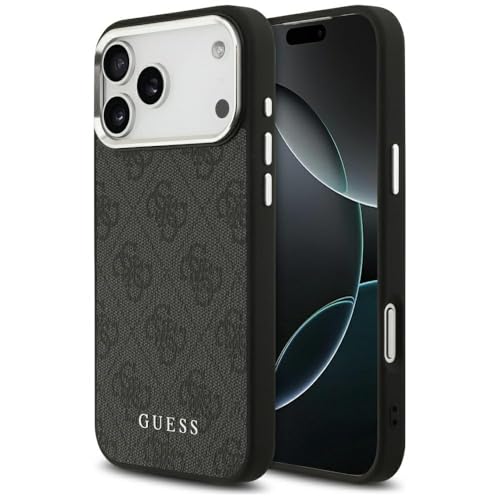 CG MOBILE Guess 4G Classic Logo kompatibel mit MagSafe Hülle für iPhone 17 Pro Max (Schwarz)
