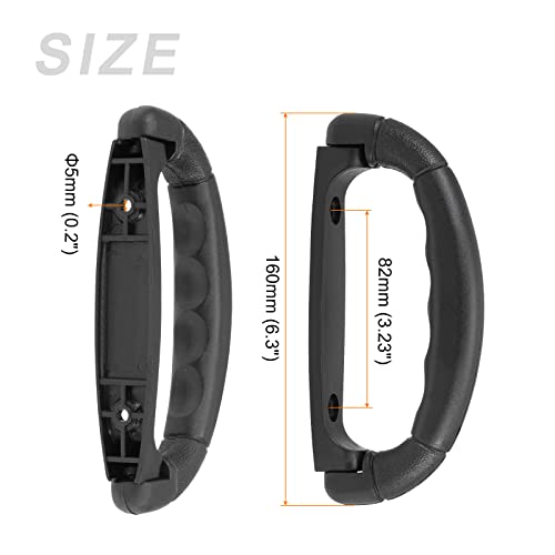 Image of METALLIXITY Luggage Handle (160mm /6.3 inch) 1Pcs, Plastic Pull Handle Grip Replacement - for Home Box Case Suitcase, Black