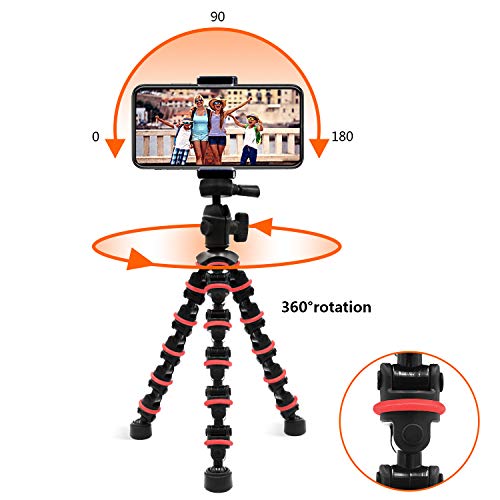 Phone Tripod, Linkcool Octopus Tripod With Wireless Remote Phone Holder Mount Use As Iphone Tripod, Cell Phone Tripod, Camera Tripod, Travel Tripod,Tabletop Tripod For Iphone Gopro #TOP2