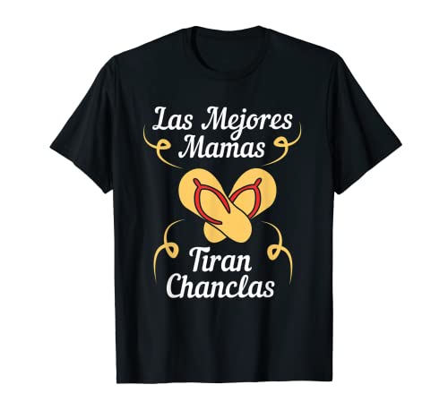 Engraçado hispânico latino mexicano humor mãe chancla t-shirt, Preto, S