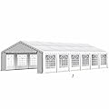 Sophia & William Party Tent 20x40 ft, Outdoor Canopy Carpas Para Fiestas Heavy Duty, Large Waterproof Patio Event Wedding Tent White with Sidewalls Walls for Backyard