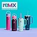 Hydro Flask Water Bottle - Insulated Stainless Steel - Wide Mouth Flex Straw Lid, Non Spill, Leakproof and Refillable in 32 Oz Holiday Punch