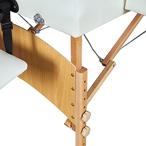 Amazoncommercial Portable Folding Massage Table With Carrying Case, 84'', Cream #TOP3