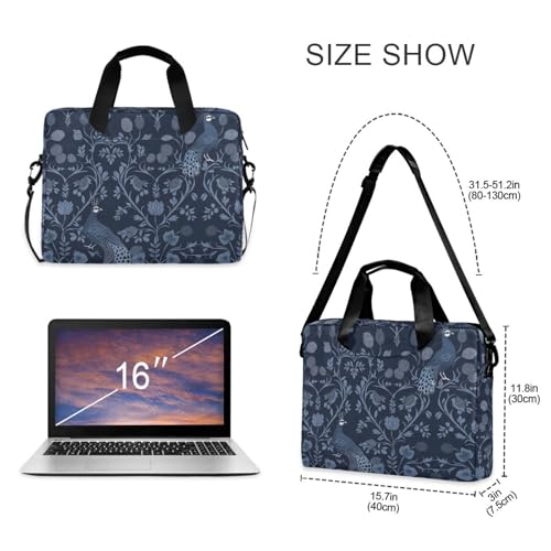 Maletín para portátil 15.6" azul oscuro miniatura 5