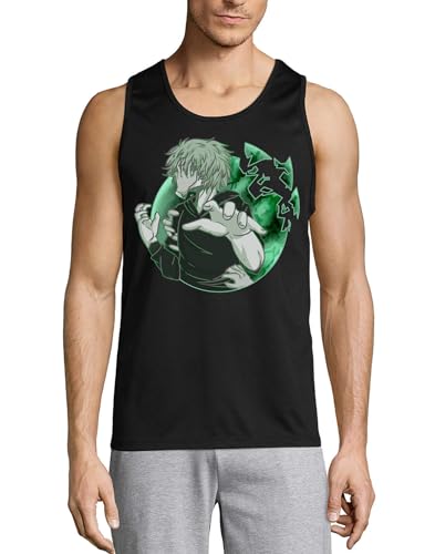 Camiseta sin mangas de algodón premium de corte clásico Anime 141 con costuras reforzadas