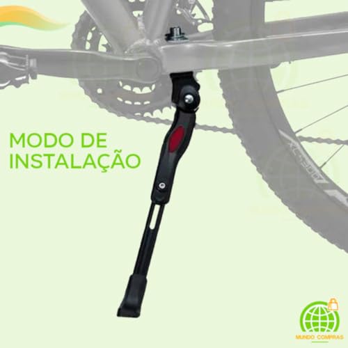 Pezinho Bicicleta Descanso Central Bike Bicicleta Aluminio Regulável Mundo Compras