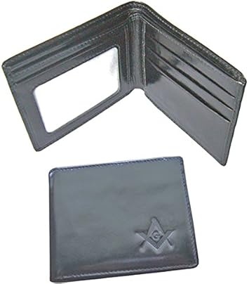 Portefeuille maçonnique en cuir véritable
