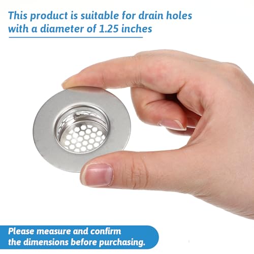 Coladores de acero inoxidable para desagüe de lavabo 3 pcs miniatura 5