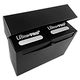 Ultra Pro 3-Compartment Over Sized Black Deck Box, Fits 2 Deck Boxes, 1-Count