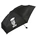 Produktbild SANJO KOMPAKT Faltbarer Regenschirm mit Fun Slogan Print, matt Finish Tragegriff und leicht Cord