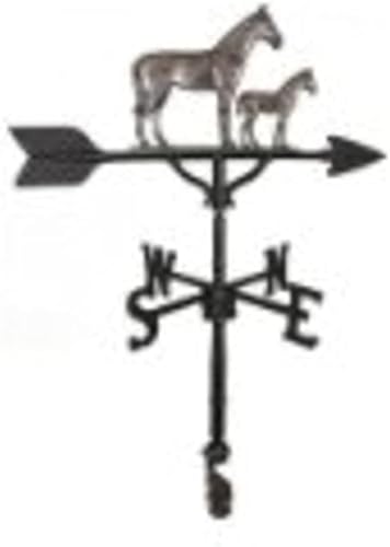 Veleta de 32 pulgadas con adorno de yegua de hierro sueca y potro disponible en Yaxa Peru