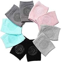 CHAMELI 2 Pair Baby Knee and Elbow pad Baby Crawling Elbow pad Baby Leg Warmer Baby Kneecap (Multi Color)