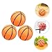 Holibanna 3pcs Basketball Shape Natural Sea Salt Bath Balls Milk Plant Foaming Aroma Bath Salt for Boys and Girls Multi-Function Bathing Balls for Relaxing Shower