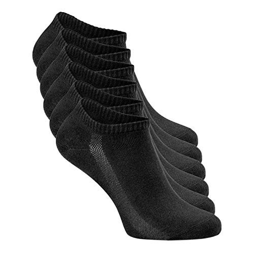 Greylags Sneaker Socken | für Damen und Herren | 6er Pack | Größe 35-38 | Schwarz