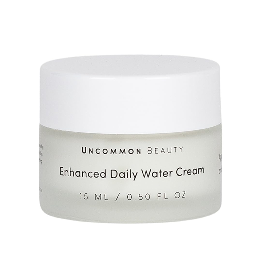 Uncommon Beauty Mini Enhanced Daily Water Cream - Breathable Lightweight Daily Moisturizer for a Healthy Skin Barrier - All Skin Types, Vegan, Cruelty