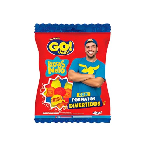 Bala Goma de Gelatina Luccas Neto (Sabores Sortidos) 12UN 70g - Go Jelly