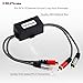 SIUNIMAS Pro RCA 2 Channels Ground Loop Isolator Hotswap Design with Nylon Braided Cord Car and Home Theater Using Noise Filter with Durable ABS Box (SIM-2CH-RCA01A)
