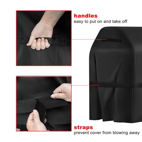 BBQ Grill Cover, 75-Inch Heavy Duty Waterproof UV Resistant Tear Resistant BBQ Gas Grill Cover for Nexgrill Brinkmann Weber Char-Broil and More - Thumbnail 5