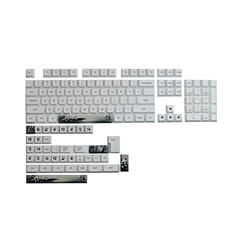 Keycaps GMK Panda PBT sublimation, l'élégance minimaliste pour votre bureau gaming