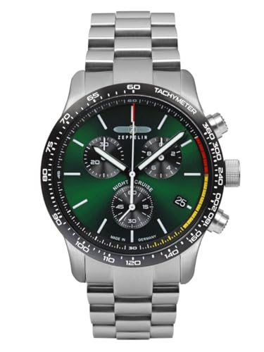 Montre Zeppelin Night Cruise 7288 un chronographe homme d'exception avec calibre quartz ETA