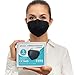 Produktbild ViTho FFP2 Maske Schwarz CE Zertifiziert [5 Stück] CE1463 Atemschutzmaske Mundschutz Hygienisch Einzeln Verpackt