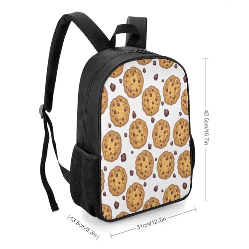 Chocolate Chip Cookies Travel Backpack Laptop Shoulders Bag Casual Daypack for Business Hiking for Women Men2
