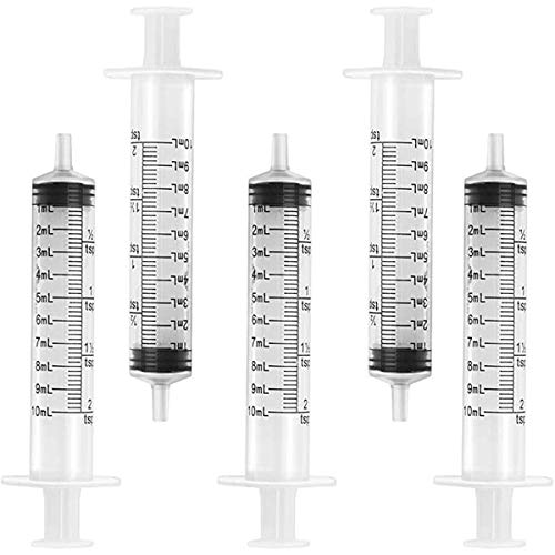 10ml Oral Syringes by Terumo – 5 Pack – Luer Slip Tip, No Needle, FDA Approved, Without Needle, Individually Blister Packed – Medicine Administration for Adults, Infants, Toddlers and Small Pets – Box of 5 Syringes 10cc. Made in Philippines.