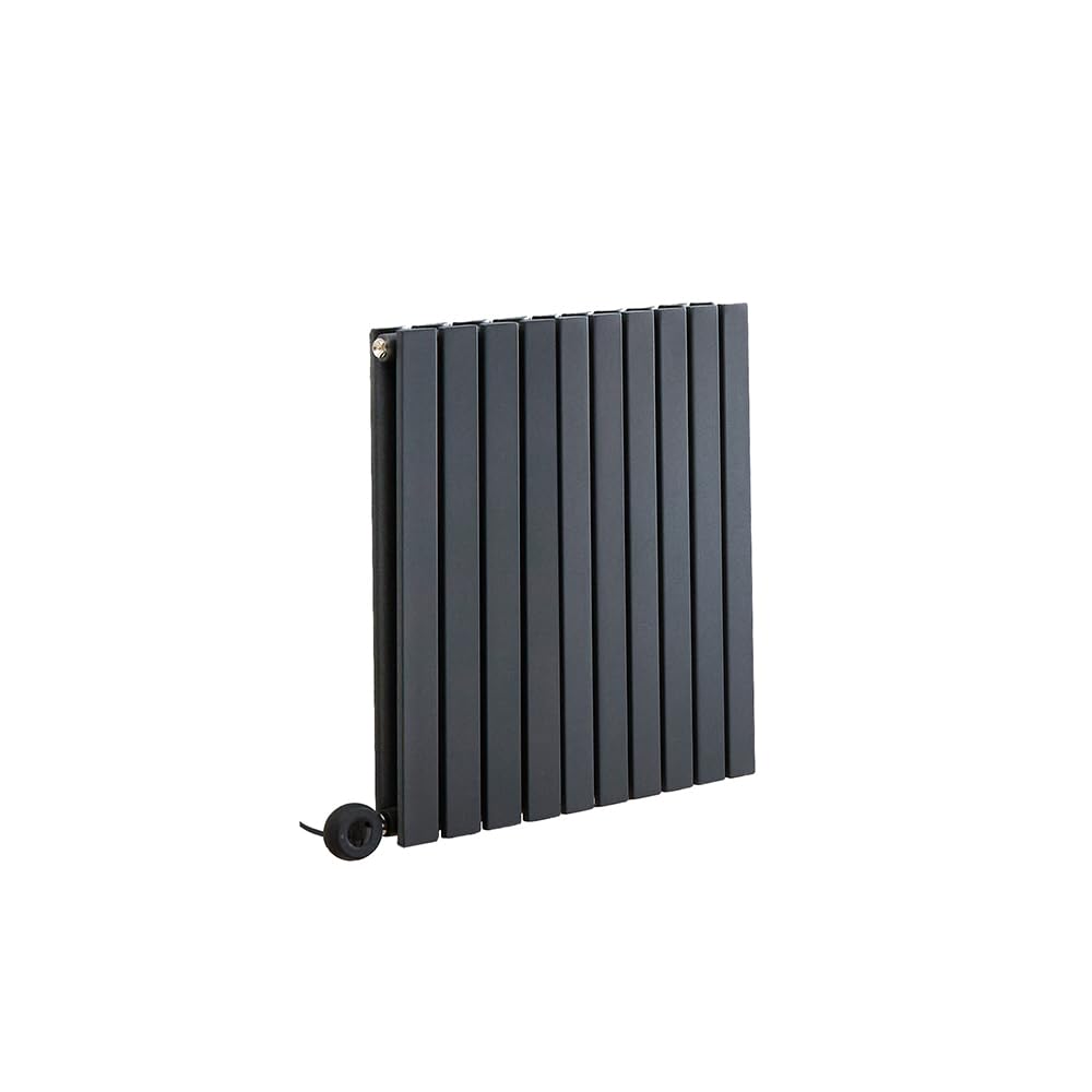 Milano Anthracite Capri 800W Horizontal Double Flat Panel Wifi Electric Radiator - 635Mm X 590Mm