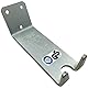 Point Fahrrad-Wandhalter Pedalaufhängung inkl. Befestigungsmaterial, silber, 30 kg