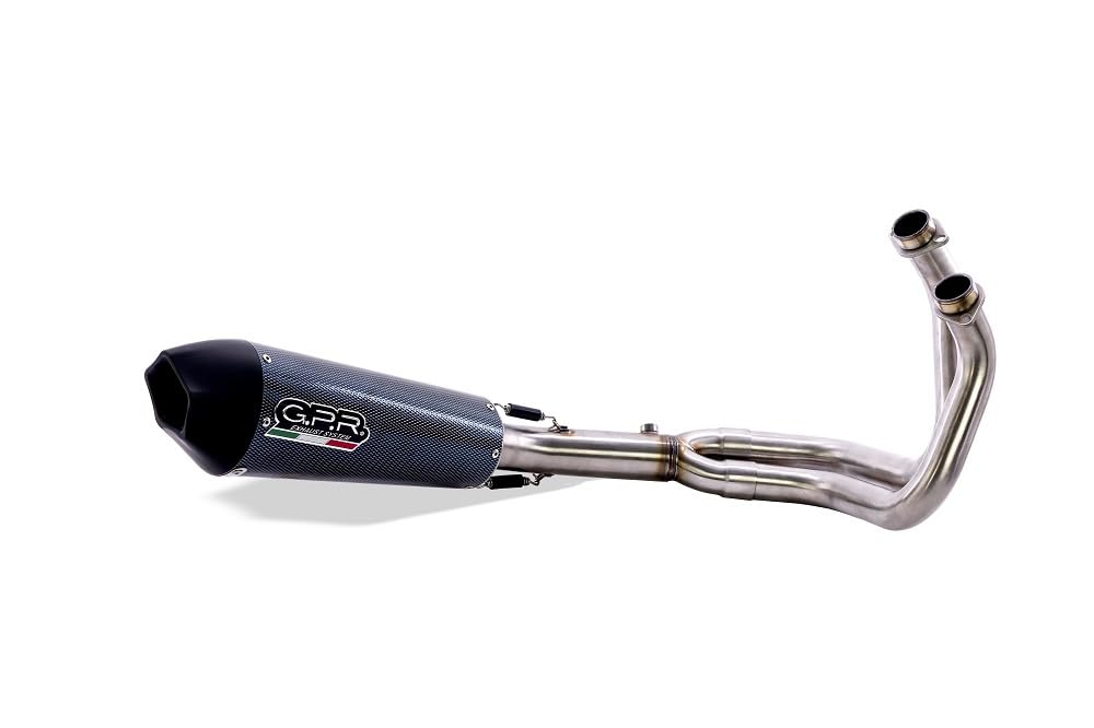Scarico marca GPR compatibile con Ktm LC 8 Super Adventure 1290 R 2021-2024, Gpe Ann. Poppy, Scarico completo omologato,fornito con db killer estraibile,catalizzatore e collettore