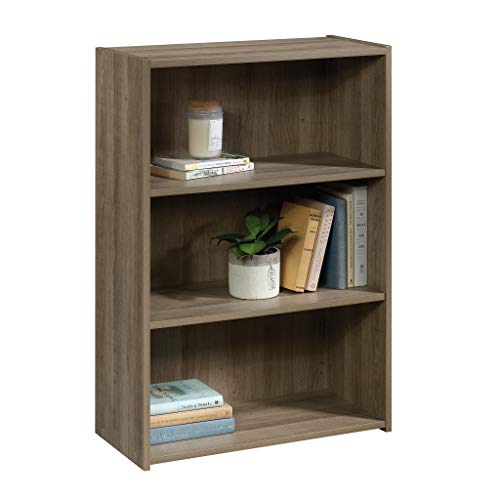 Image of Sauder Beginnings 3-Shelf Bookcase, Bookshelf with Adjustable Storage Shelves, in Summer Oak