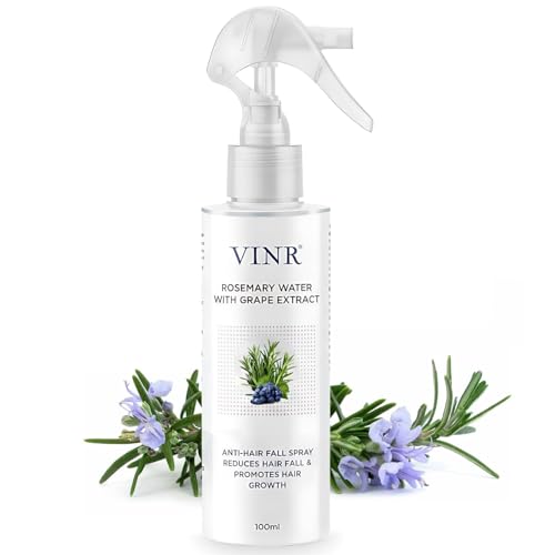 Image of VINR Rosemary Hair Spray for Hair Growth | Rosemary Water & Mint Scalp Strengthening Spray | Anti Hair Fall | Hair Mist | Lightweight Hair Growth Mist | All Hair Types 100 ml