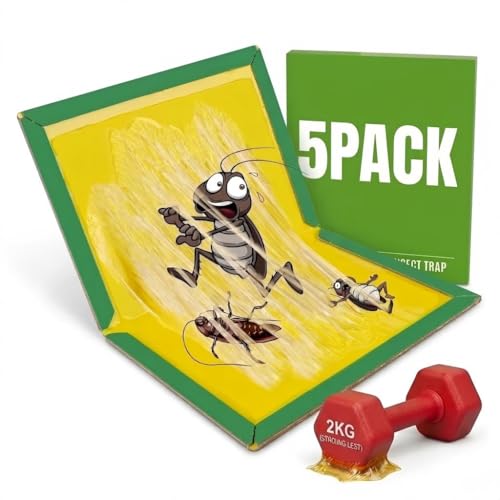 colpart 5PackGlue Trap Sticky Pads Traps Boards strong Stickiness ousehold Pest Sticky Boards strong for Indoor Home
