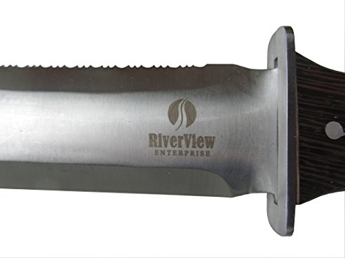 Hori Hori Multi-use Japanese Garden and Camping Knife/Digging Tool–(A Gardeners Dream) Thick Sharp Stainless Steel Blade - Heavy Riveted Leather Sheath - Whetstone Sharpening Stone