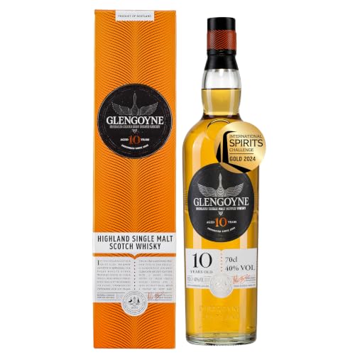 Glengoyne 10 Jahre Single Malt Scotch Whisky mit Geschenkverpackung (1 x 0,7 l)