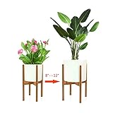 RockBirds Metal Plant Stand Floor Flower Pot Rack Iron Art Plant Stands Pot Holder 3 Pieces in One Package (Black)