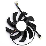 FDC10U12S9-C 87mm 12V 0.35A 5 Pin Graphics Card Cooling Fan Replacement for ASUS Poseidon GTX 980Ti P METALTOP Video Card Cooler Fans (B)