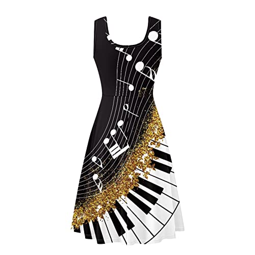 Image of TOADDITDO Womens Summer Sleeveless Tank Dress with 2 Side Pockets XS-4XL Plus Size