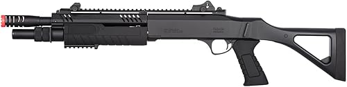 Airsoft High FPS Shot Gun Pump Action Tri-Shot BO Manufacture FABARM STF Airsoft Shotgun wFixed Stock -