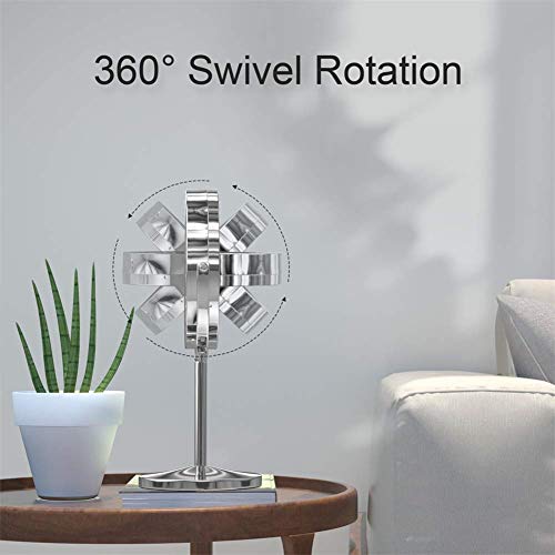 Espelho de maquiagem iluminado recarregável com luzes reguláveis 3X/5X Espelho de aumento de dupla f