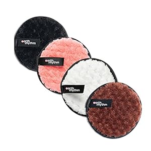 Earth Rhythm Reusable Multi-functional Makeup Removal Facial Cleansing Pads (Pack of 4) | Facial Makeup Remover, Eye…