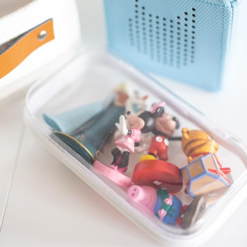 Maple & Lark Bliss Bins - Hard Sided Clear Zipper Case for Storage - Professional-Grade Plastic...