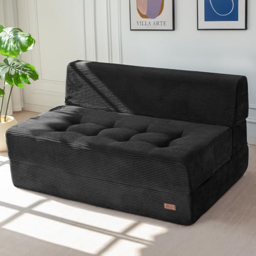 Image of MAXYOYO Folding Sofa Bed, 8-Inch Fold-Out Chair Bed, Single