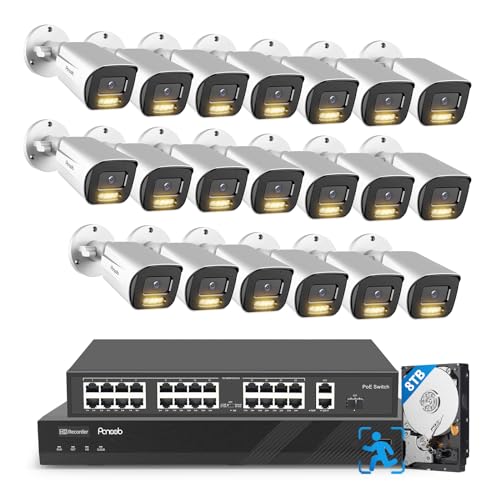 PANOOB 32-Channel 5MP PoE Security Camera System with NVR