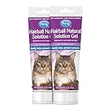PetAg Hairball Natural Solution Gel Supplement for Cats - 3.5 oz, Pack of 2 - Helps Prevent and Reduce Hairballs in Cats 6 Months and Older - Petrolatum Free