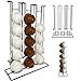 Porta Cápsulas Para Almacenar 36 Cápsulas Compatible Nespresso y Dolce Gusto / Soporte Para Cápsulas de Café De Acero Inoxidable Negro Para 36 Cápsulas Compatibles Como Nespresso y Dolce Gusto