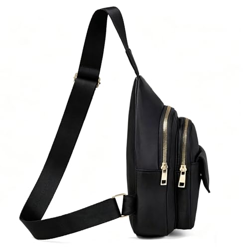 Image of YAZEKOUS Small Sling Bag Casual Crossbody Sling Backpack for Women Men, Trendy Cross Body Daypack Backpack