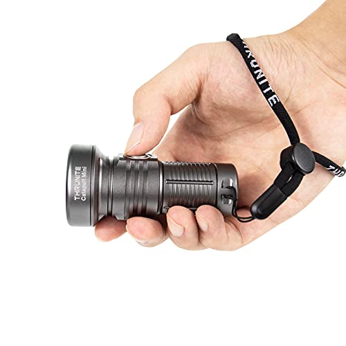 ThruNite LED Flashlight Rechargeable, Catapult Mini 598 Meters Long Throw, High 680 Lumens Searchlight for Law Enforcement, Search and Rescue, Emergency Signaling, and Land Management - Metal Grey CW