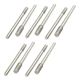 sourcing map 10 Pcs 4mm od.ZCylinder Diamont Polieren Konische Mounted Filz für Polier de DE de