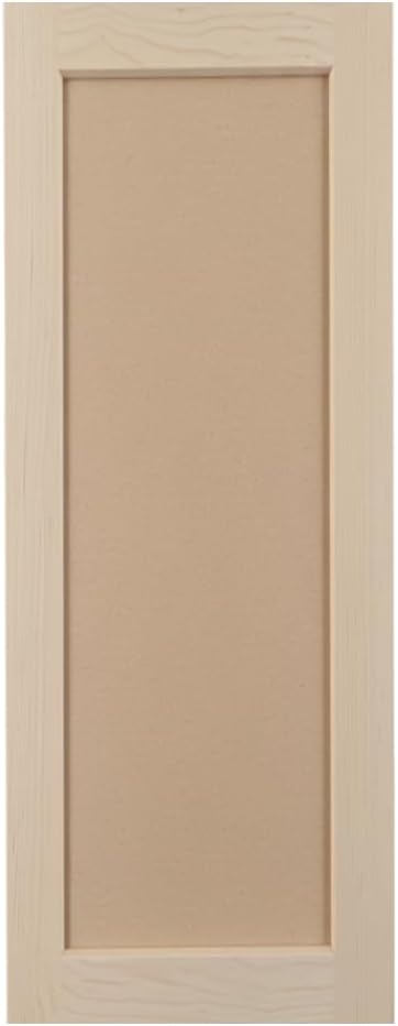 8.5" x 29.5" Unfinished Shaker Cabinet Door Replacement – Solid Maple Stiles & Rails with MDF Center Panel – Paintable Replacement Cabinet Doors Shaker Style for Kitchen & Bathroom Refacing